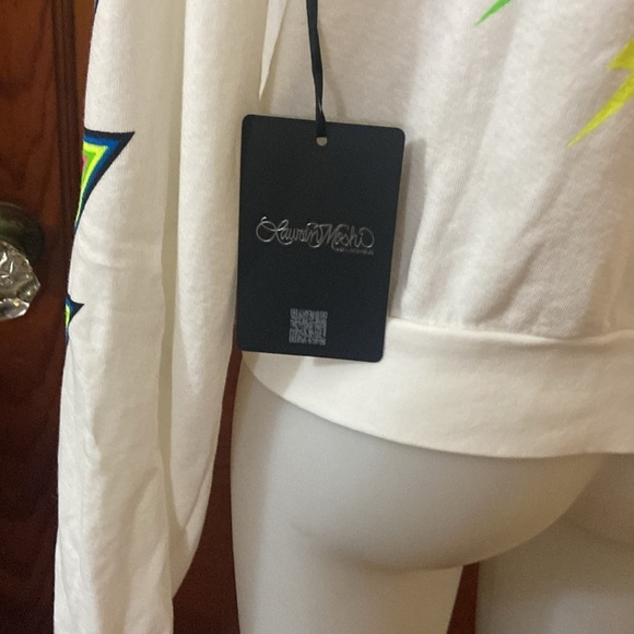 Lauren Moshi LACHELLE NEON LIGHTNING EYE Hoodie - Picture 9 of 9